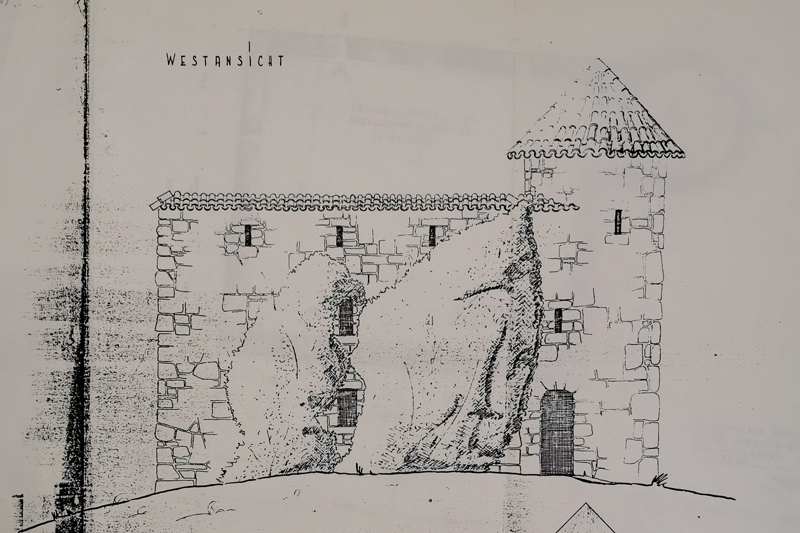 PlÀne Umbau Ruine Anwil 1952